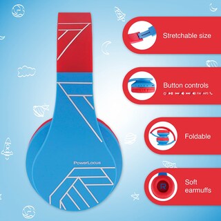 Foto 2 | Foto 2 | Auriculares Bluetooth Powerlocus Para Niños Con Micrófono 85db - Venta Internacional.