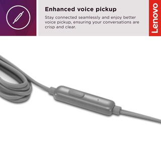 Foto 4 | Foto 4 | Auriculares Intraurales Lenovo 300 Con Cable Usb-c Y Micrófono, Color Gris - Venta Internacional.