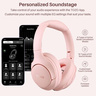 Foto 4 | Foto 4 | Auriculares Tozo HT2 Hybrid Rosas con Cancelación Activa de Ruido - Venta Internacional