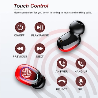 Foto 2 | Foto 2 | Auriculares Inalámbricos Kinganda Bluetooth V5.1 Hifi Stereo Red - Venta Internacional