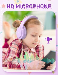 Foto 4 | Foto 4 | Auriculares Inalámbricos Bluetooth Simjar Kids Con Micrófono Purp - Venta Internacional.