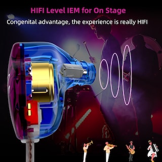 Foto 3 | Foto 3 | Auriculares Yinyoo Easy Kz Zst Colorful Hybrid 1ba+1dd Hifi - Venta Internacional