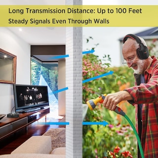 Foto 4 | Foto 4 | Auriculares Inalámbricos WallarGe para TV RF de 5,8 Ghz - Venta Internacional