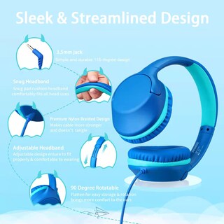 Foto 2 | Foto 2 | Auriculares Powmee Kids Over-ear de 94 Db con Volumen Limitado 2 Piezas- Venta Internacional