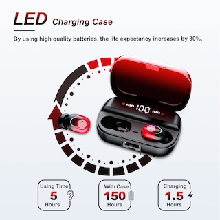 Foto 4 | Foto 4 | Auriculares Inalámbricos Kinganda Bluetooth V5.1 Hifi Stereo Red - Venta Internacional