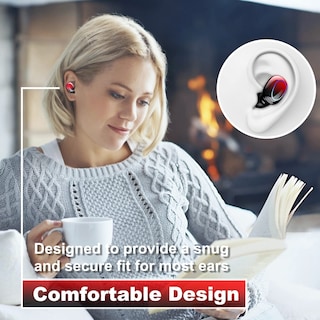 Foto 6 | Foto 6 | Auriculares Inalámbricos Kinganda Bluetooth V5.1 Hifi Stereo Red - Venta Internacional