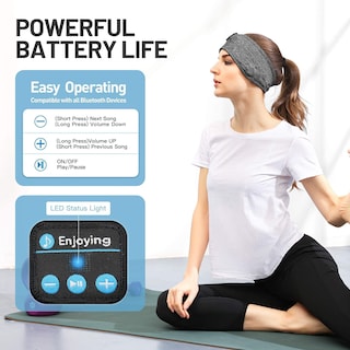Foto 4 | Foto 4 | Auriculares para Dormir Perytong Inalámbricos Bluetooth Sports color Gris - Venta Internacional