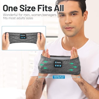Foto 5 | Foto 5 | Auriculares para Dormir Perytong Inalámbricos Bluetooth Sports color Gris - Venta Internacional