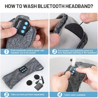Foto 7 | Foto 7 | Auriculares para Dormir Perytong Inalámbricos Bluetooth Sports color Gris - Venta Internacional