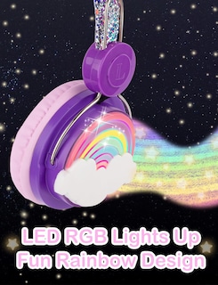 Foto 5 | Foto 5 | Auriculares Inalámbricos Charlxee Unicorns Kids con Luces Led - Venta Internacional