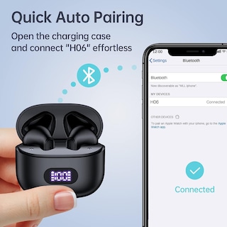 Foto 2 | Foto 2 | Auriculares Inalámbricos Kesieme H06 Bluetooth 40 Horas de Reproducción Ipx7 B - Venta Internacional