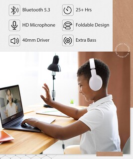 Foto 5 | Foto 5 | Audífonos Inalámbricos Rockpapa Blancos con Bluetooth-Venta Internacional