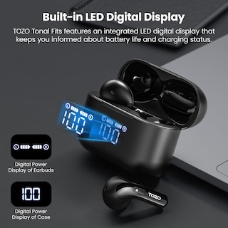 Foto 2 | Foto 2 | Auriculares Inalámbricos Tozo Tonal para T21 Bluetooth 5.3 IPX8 Negros - Venta Internacional