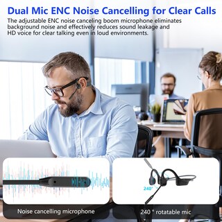 Foto 4 | Foto 4 | Auriculares de Conducción Ósea Earteana con Micrófono Bluetooth 5.3 - Venta Internacional