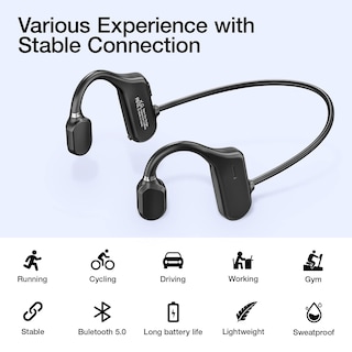 Foto 2 | Foto 2 | Auriculares Inalámbricos Moing Negros Air Conduction - Venta Internacional