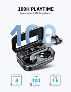 Foto 2 | Foto 2 | Auriculares Inalámbricos Lekaby Bluetooth 5.1 100h Playtime Ipx7 - Venta Internacional