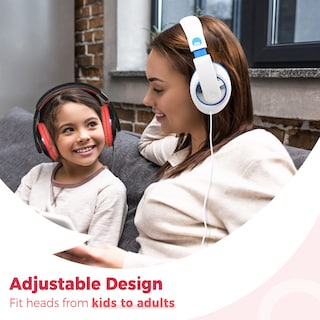 Foto 4 | Foto 4 | Auriculares para Colocar Sobre Las Orejas Rockpapa Comfort Kids Para Uso Escolar Color Negro Y Rojo - Venta Internacional