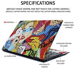 Foto 5 | Foto 5 | Skin Mightyskins de Fibra de Carbono para Lenovo Ideapad S340 15 - Venta Internacional