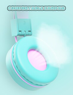 Foto 5 | Foto 5 | Auriculares Simjar Cat Ear Kids Para La Escuela Green Wired - Venta Internacional.