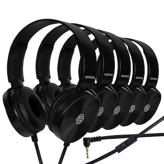 Foto 1 | Foto 1 | Auriculares Sonitum Classroom, Paquete De 10 Con Micrófono Para Niños, Color Negro - Venta Internacional.
