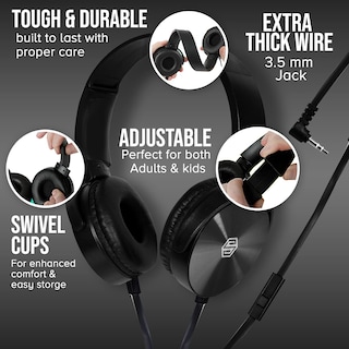 Foto 3 | Foto 3 | Auriculares Sonitum Classroom, Paquete De 10 Con Micrófono Para Niños, Color Negro - Venta Internacional.