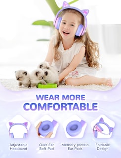 Foto 6 | Foto 6 | Auriculares Inalámbricos Iclever Cat Ear Kids Con Led, 50 Horas De Reproducción - Venta Internacional.