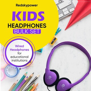 Foto 2 | Foto 2 | Auriculares Redskypower Con Cable Para Niños, Paquete De 10, Multicolor - Venta Internacional.