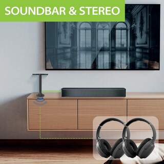 Foto 5 | Foto 5 | Auriculares Inalámbricos Avantree Duet Para Tv Con Transmisor Negros - Venta Internacional.
