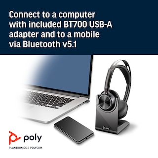 Foto 5 | Foto 5 | Auriculares Poly Voyager Focus 2 Uc Usb-a con Soporte Bluetooth Anc - Venta Internacional
