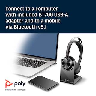 Foto 7 | Foto 7 | Auriculares Poly Voyager Focus 2 Uc Usb-a con Soporte Bluetooth Anc - Venta Internacional