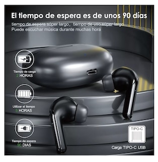 Foto 5 | Foto 5 | Audífonos In-ear Bluetooth Inalámbricos Oem Air Serie Negro