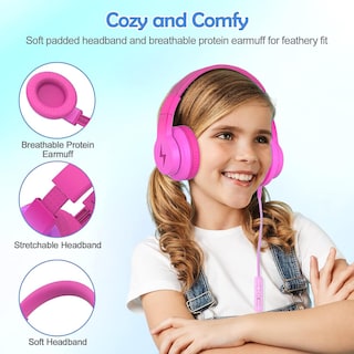 Foto 4 | Foto 4 | Auriculares Candy Bila Kids Over Ear Con Micrófono Y Limitador De Volumen - Venta Internacional.