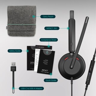 Foto 5 | Foto 5 | Auriculares De Oficina Epos Impact 760 Con Cable Y Micrófono Usb-c - Venta Internacional.