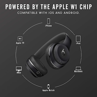 Foto 3 | Foto 3 | Auriculares Supraaurales Inalámbricos Beats Solo3 W1 Chip Negro - Venta Internacional