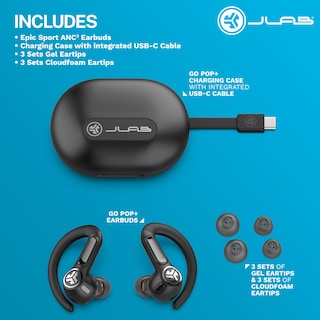 Foto 7 | Foto 7 | Auriculares Bluetooth Jlab Epic Sport Anc 3 Con Controladores Duales Híbridos - Venta Internacional.