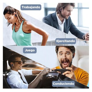 Foto 4 | Foto 4 | Auriculares In-ear Gamer Inalámbricos Htc Tws7 Con Luz Led Blanco/negro