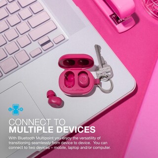 Foto 3 | Foto 3 | Auriculares Bluetooth Jlab Jbuds Mini Con Funda De Carga, Color Rosa Intenso - Venta Internacional.