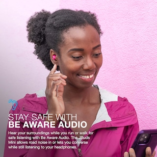 Foto 6 | Foto 6 | Auriculares Bluetooth Jlab Jbuds Mini Con Funda De Carga, Color Rosa Intenso - Venta Internacional.