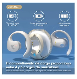 Foto 4 | Foto 4 | Auriculares Deportivos Bluetooth Con Oreja Colgante Beige