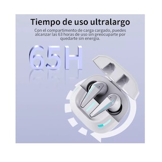 Foto 5 | Foto 5 | Auriculares In-ear Gamer Inalámbricos Bluetooth Earphone X16 Blanco