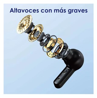 Foto 5 | Foto 5 | Audífonos Inalámbricos Bluetooth Transparente Auriculares Negro