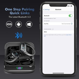 Foto 2 | Foto 2 | Auriculares Inalámbricos Sajawass 75h Playtime Bluetooth 5.3 Ip7 - Venta Internacional