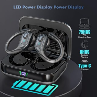 Foto 3 | Foto 3 | Auriculares Inalámbricos Sajawass 75h Playtime Bluetooth 5.3 Ip7 - Venta Internacional