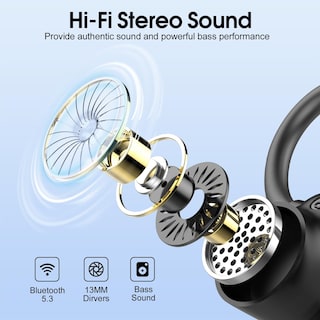 Foto 3 | Foto 3 | Auriculares Inalámbricos Poounur H9 Bluetooth 5.3 Sport 50h Ip7 Impermeables - Venta Internacional
