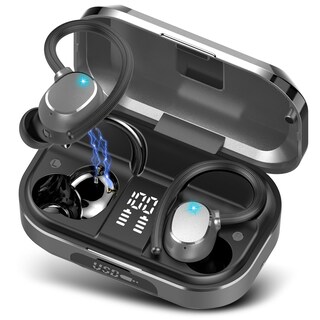 Foto 1 | Foto 1 | Auriculares Inalámbricos Pomuic 120h Playtime Bluetooth 5.3 Ipx7 Gris - Venta Internacional