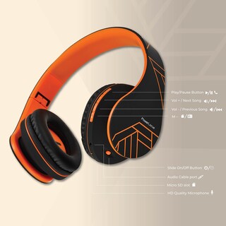 Foto 6 | Foto 6 | Auriculares Supraaurales Bluetooth Powerlocus Inalámbricos Negro - Venta Internacional