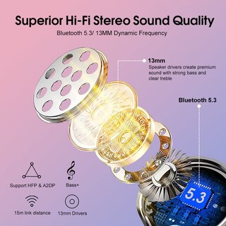 Foto 3 | Foto 3 | Auriculares Inalámbricos Oyib Md058a Bluetooth 5.3 Oro Rosa - Venta Internacional