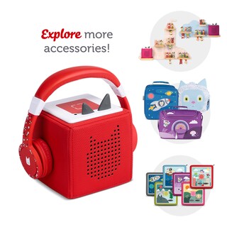Foto 6 | Foto 6 | Auriculares Plegables Tonies Con Cable Para Niños, Color Rojo - Venta Internacional.