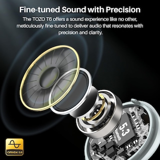 Foto 2 | Foto 2 | Auriculares Inalámbricos Tozo T6 Ergonómicos Bluetooth 5.3 50 Horas De Reproducción - Venta Internacional.