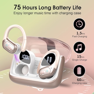 Foto 2 | Foto 2 | Auriculares Inalámbricos Aptkdoe 75hrs Bluetooth 5.3 Headphone Sport - Venta Internacional.